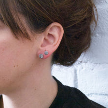 Load image into Gallery viewer, Full Moon Studs - Silver (Small)