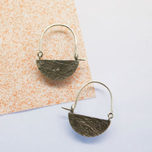 Load image into Gallery viewer, Half Moon Hoops - Silver