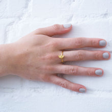 Load image into Gallery viewer, Half Moon Ring - Gold plated