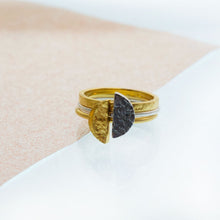 Load image into Gallery viewer, Half Moon Ring - Gold plated