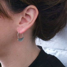 Load image into Gallery viewer, Half Moon Hoops - Silver