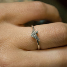 Load image into Gallery viewer, Fraction ring (oxidised silver)