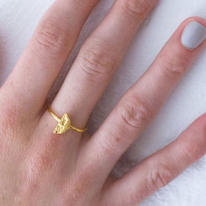 Half Moon Ring - Gold plated