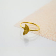 Load image into Gallery viewer, Half Moon Ring - Gold plated