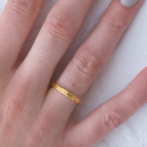 Double Wedding Band - Gold plated (Slim)