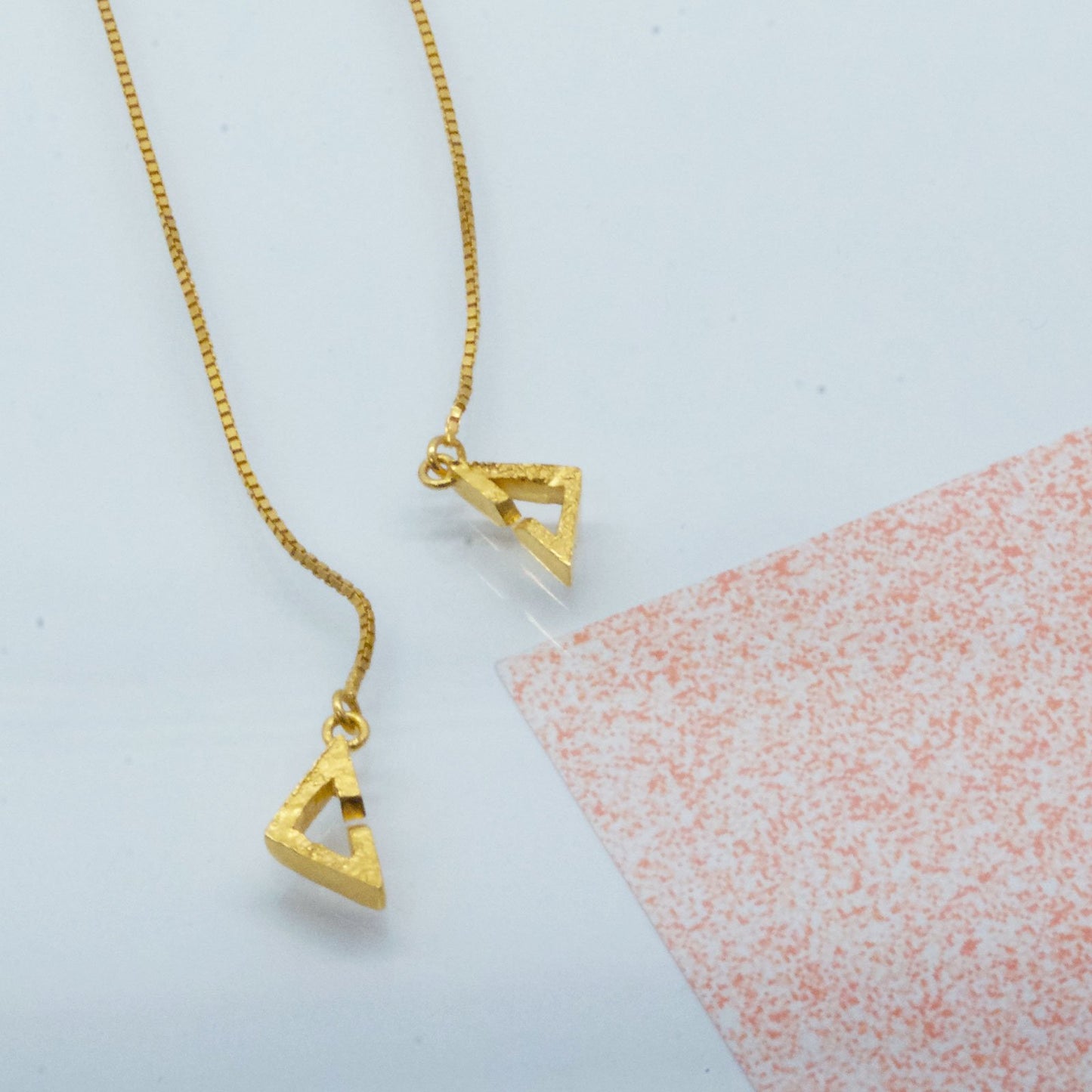 Space Invader Necklace - Gold plated