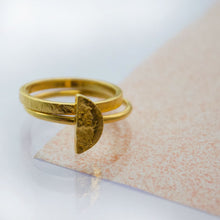 Load image into Gallery viewer, Half Moon Ring - Gold plated