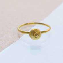 Load image into Gallery viewer, Small Moonrock Ring - Gold plated