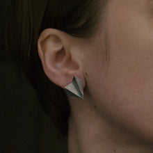 Load image into Gallery viewer, Fan Earrings (silver)